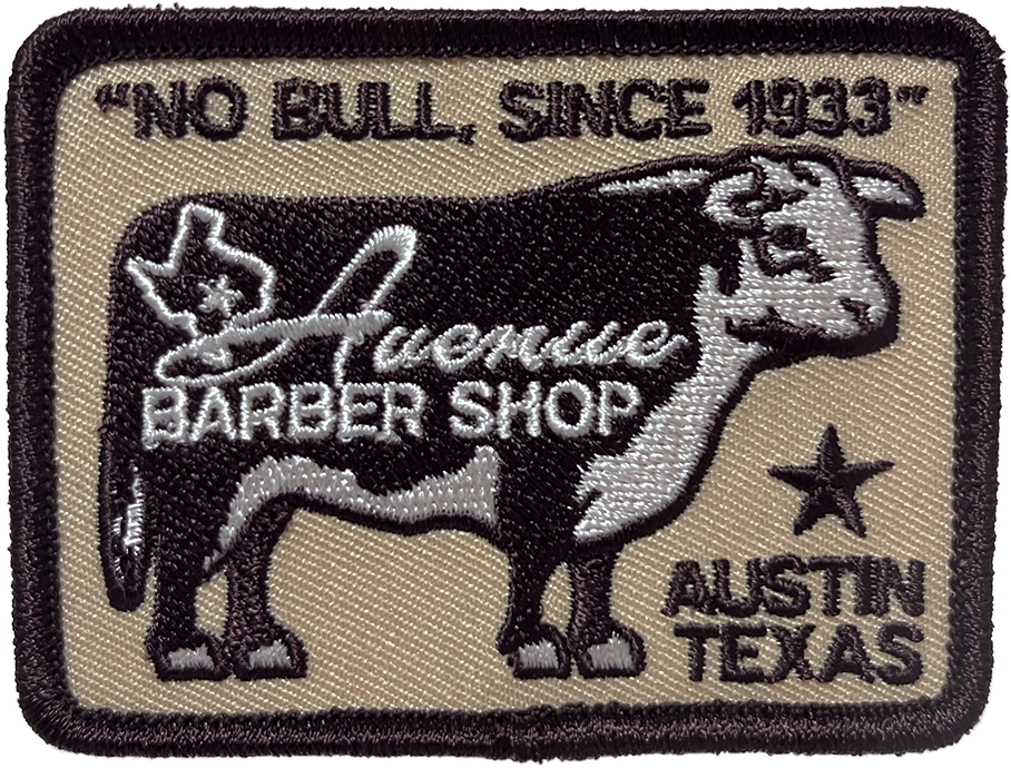 Avenue Barber Shop Embroidered Patch