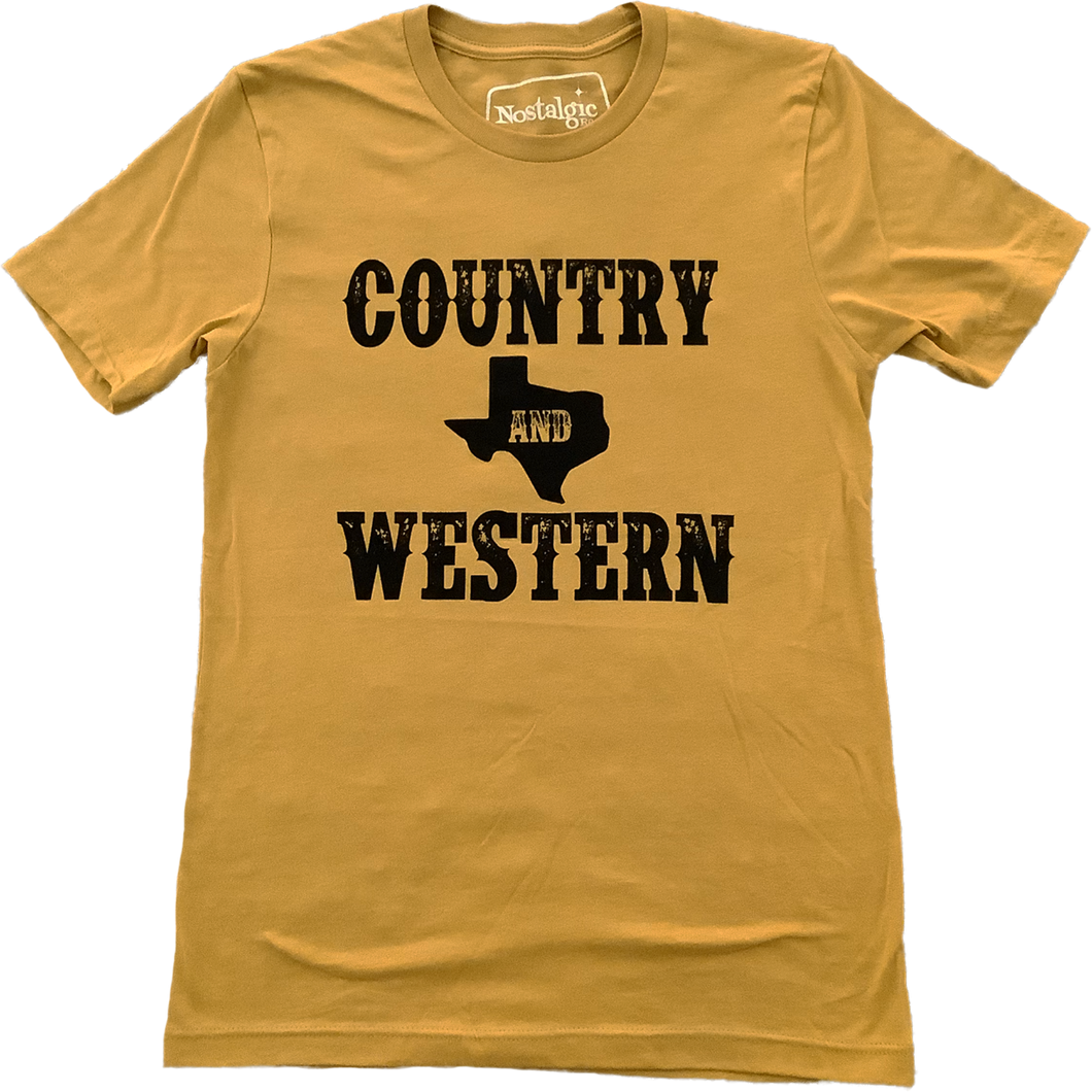 Country and Western Mustard Tshirt 