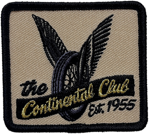 Continental Club Flying Wheel Embroidered Patch