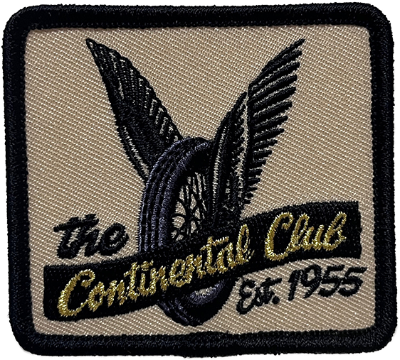 Continental Club Flying Wheel Embroidered Patch