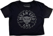 Load image into Gallery viewer, Mean Eyed Cat Austin Texas Crop Top - Johnny Cash