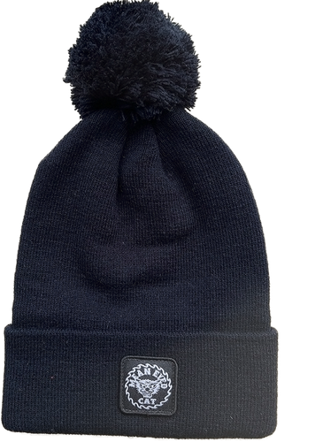 Mean Eyed Cat Pom Beanie