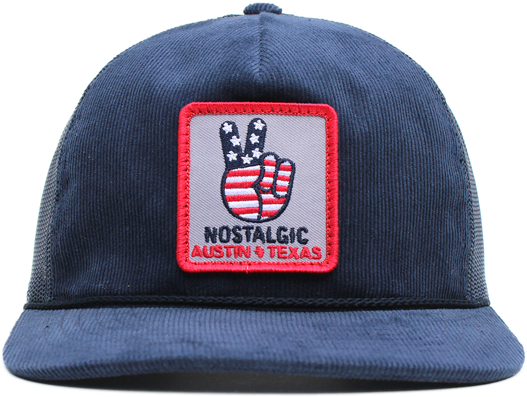 USA peace sign hat