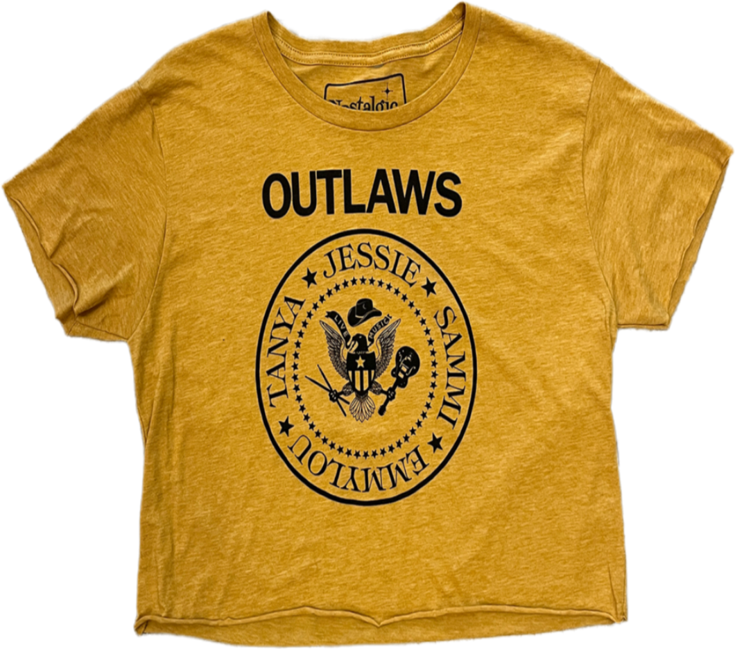 Female country outlaw singers mustard shirt