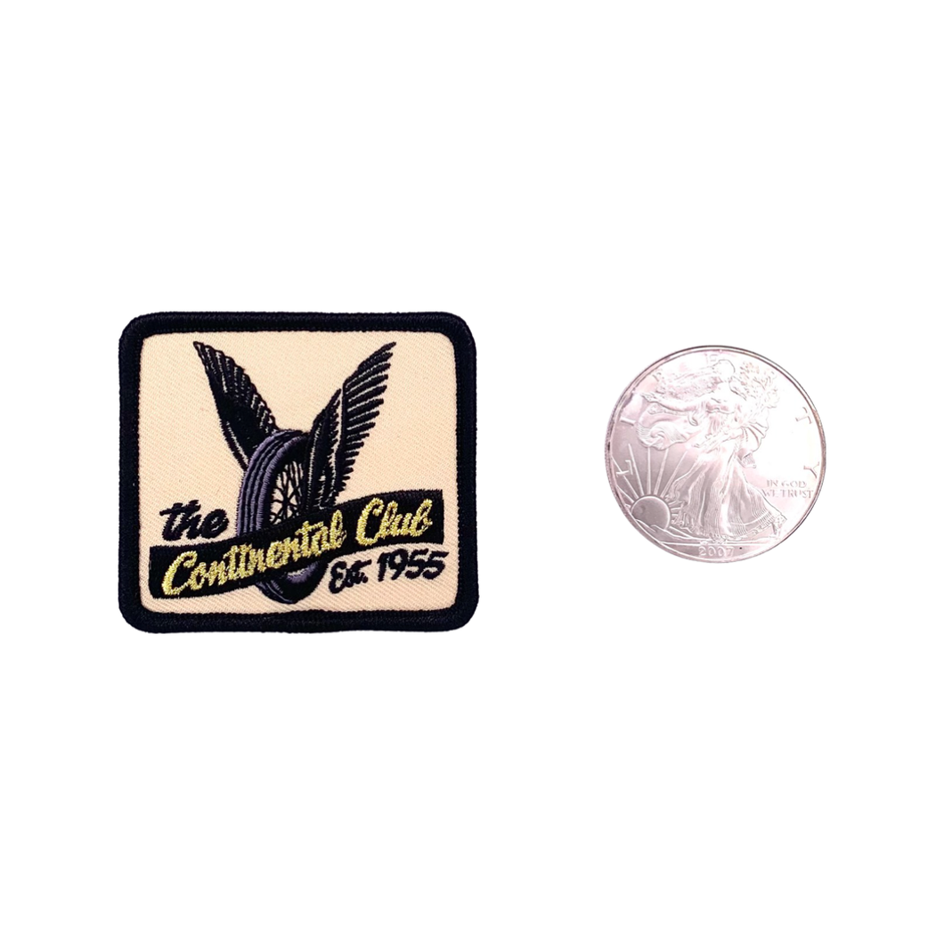 Continental Club Flying Wheel Embroidered Patch
